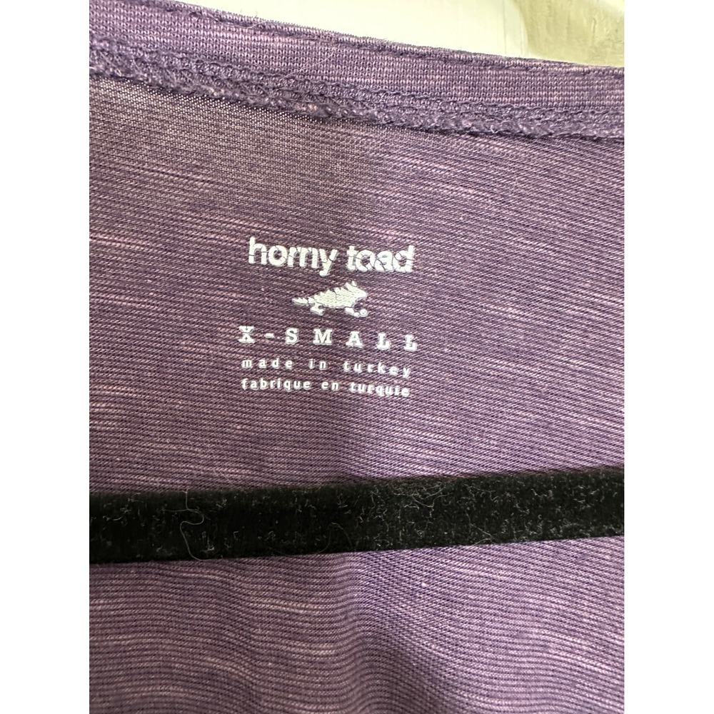 Horny Toad Womens Purple V-Neck Long Sleeve Asymmetrical Seam Knit Dress XS - Picture 3 of 5